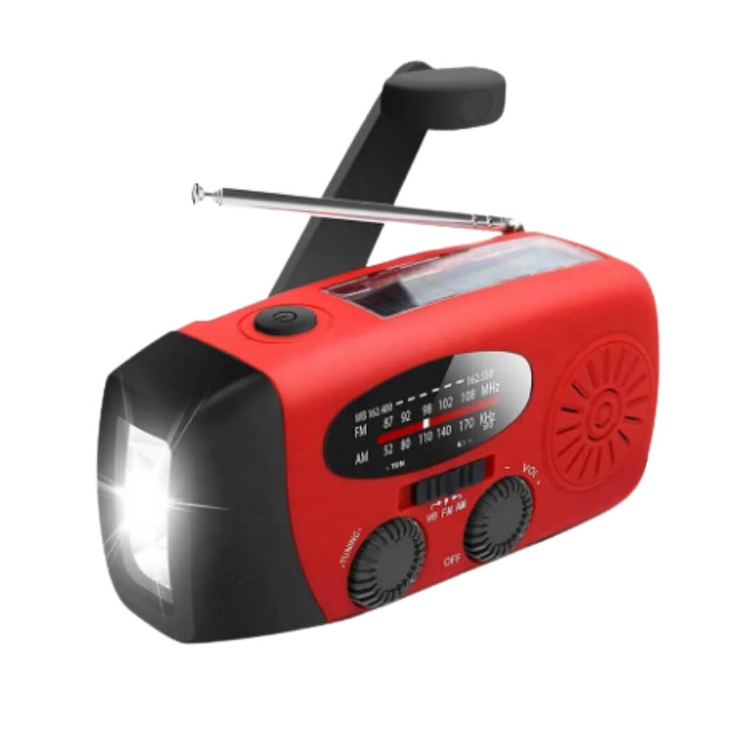 Nødradio m. Powerbank 2000 mAh